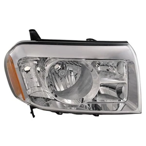 Headlight For 09-11 Honda Pilot Passenger Side Halogen Clear Lens Chrome Housing - Picture 1 of 1