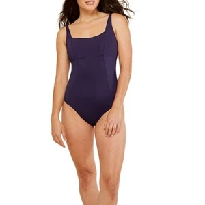 ANDIE Havana Badeanzug Einteiler Gr. XS Tall Navy Blau Retro Klassisch Minimalistisch Neu mit Etikett - Bild 1 von 9