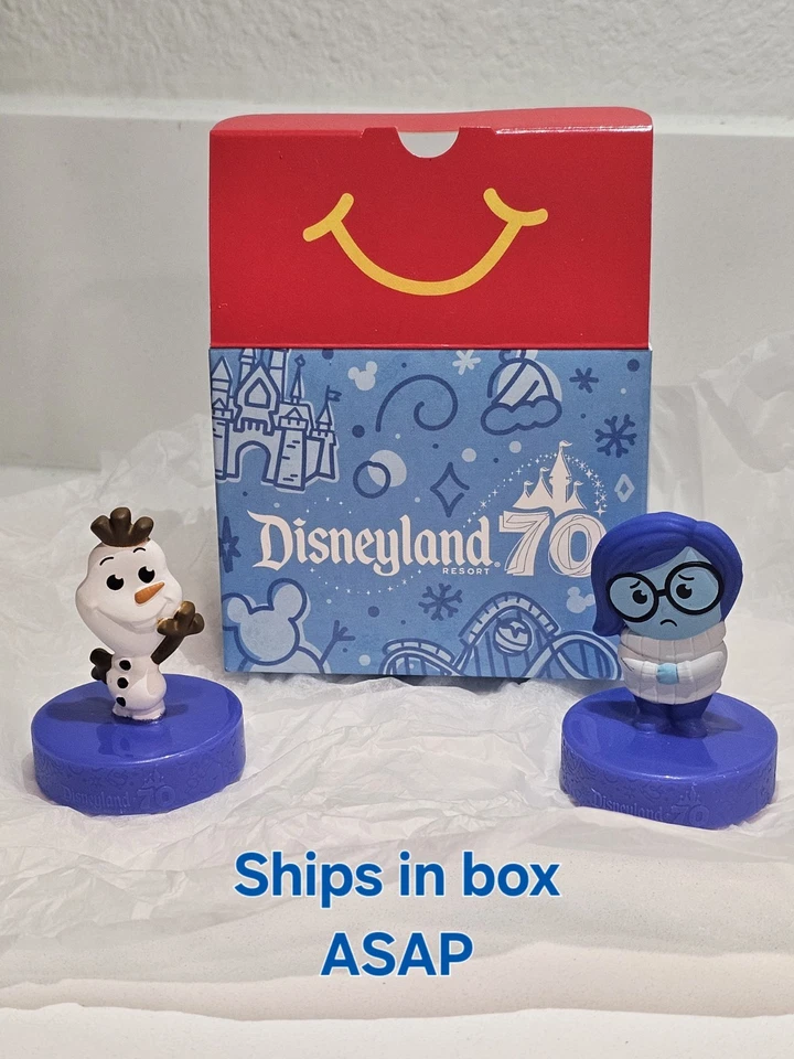 Juguete Happy Meal 70th Disneyland McDonald's Disneyland 2025 Olaf And Sadness Foto 1 de 1