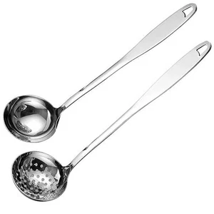 Soup Spoon Stainless Steel Heavy Duty Big Soup Ladle Colander Serving Spoon w... - Picture 1 of 8