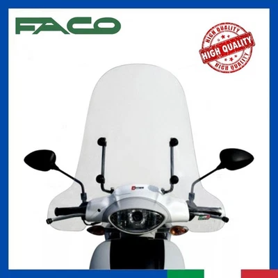 Parabrezza Paravento Completo di Attacchi APRILIA SCARABEO 50 100 CLASSIC 2T 4T - Immagine 1 di 3