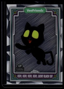 2025 Topps Chrome VeeFriends Very, Very, Very, Lucky Black Cat #3 Yellow Eyes - Imagen 1 de 2