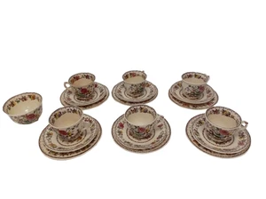 Mason's Nabob Ironstone Tea Set for 6 - Vintage Floral England China Pre-Loved - Picture 1 of 7