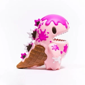 Unbox Ziqi Pink Ice Cream DINO Limited Vinyl Fashion Figure 10cm New In Stock - Picture 1 of 7