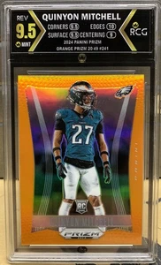 2024 Panini Prizm Quinyon Mitchell 20/49 Orange Rcg 9.5 Rookie Rc Deca 2012 241  - Bild 1 von 3
