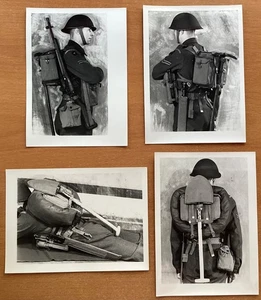 4 x IMPERIAL WAR MUSEUM PHOTOS FROM THE B. L. DAVIS COLLECTION: WWII WEBBING - Picture 1 of 9