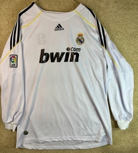 Maglia Real Madrid 2009-10 Home Ronaldo #9 Champions League Edizione Manica Lunga - Foto 1 di 10