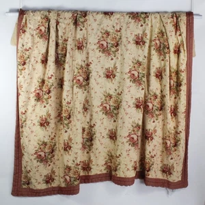 Waverly Home Orange/Red Floral Comforter 100" x 86" Cotton/Polyester - Picture 1 of 5