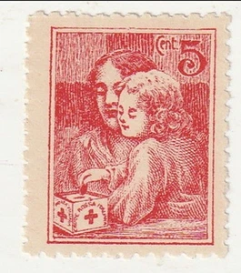 Italy - Red Cross, Woman & Child label c1910's(M) - Picture 1 of 1