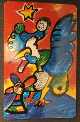 Das Jahr des Hahns - Otmar Alt - Telekom - Galerie Moderne Kunst - Telefonkarte - Bild 1 von 2