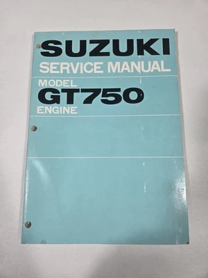 Suzuki GT750 1972-1977 motor OEM manual de servicio de taller, GT 750 Foto 1 de 4