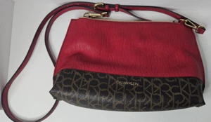Calvin Klein Red Crossbody Bag Purse - Picture 1 of 10