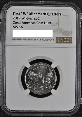 2019 W Frank Church River of No Return 25c NGC MS 66 West Point Quarter - Brown - Image 1 of 2