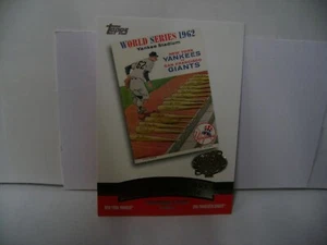 2004 TOPPS FALL CLASSIC COVERS #FC1962 YANKEES VS GIANTS - Imagen 1 de 2