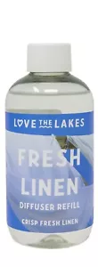 Love the Lakes FRESH LINEN Reed Diffuser Refill 200ml - Picture 1 of 1