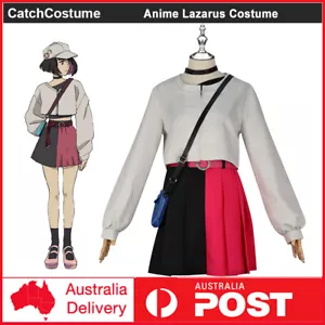 Anime LAZARUS Eleina Cosplay Costume Dress with Bag Halloween Party Outfits - Picture 1 of 8