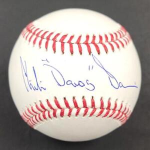 Chili "Dawg" Davis signed MLB Baseball autograph Yankees ~ BAS Beckett Holo
