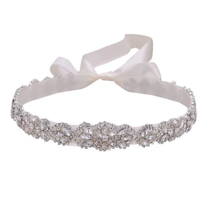 Wedding Belt Rhinestones Bridal Belts for Womens Dresses Brides Bridesmaid Si... - Picture 1 of 6