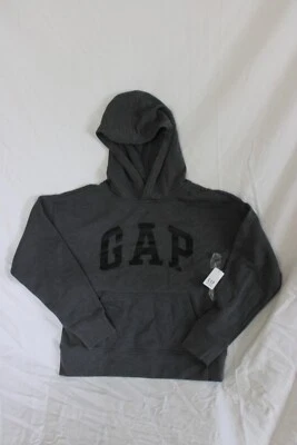 Sudadera con Capucha Gap Kids Logo Talla L 10 Gris Negro Algodón 615926-02-1 Foto 1 de 4