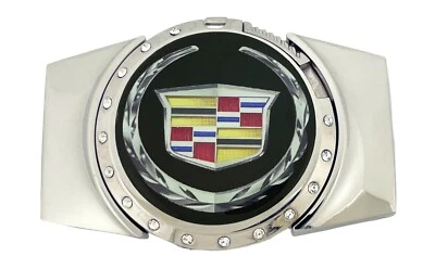 Hebilla de cinturón emblema Cadillac (con encendedor) vaquero occidental secreto oculto vintage Foto 1 de 4