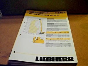 LIEBHERR R 954 C HYDRAULIKBAGGER ABBRUCH-AUSRÜSTUNG 28m 12 SEITEN BROSCHÜRE 2006 - Bild 1 von 1