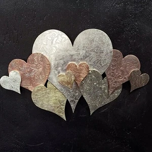 Metal Wall Art Heart Cloud #1570e Steampunk Vintage Housewarming Christmas Gift - Picture 1 of 15