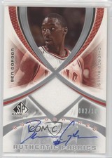 2005-06 SP Game Used Edition Authentic Fabrics /100 Ben Gordon #AAF-BG Auto