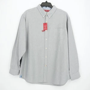 Cremieux Men's Long-Sleeve Shirt XXL SLIM FIT Navy 100% Cotton Oxford NWT $79.50 - Picture 1 of 13
