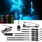 For Bajaj Benelli BETA 6X RGB LED Motorcycles Under Glow Lights Strips Universal