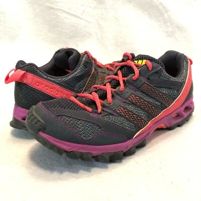Adidas Para Mujer Kanadia TR 5 Q35440 Gris Púrpura Rosa Zapatos para Correr Con Cordones Talla 8 Foto 1 de 4