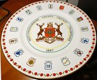 Royal Grafton County Cricket Champions Nottinghamshire 1987 Collectors Plate