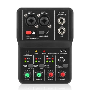 Interface Audio USB + Alimentation Fantôme 48V Avec Fiche de Microphone de 35... - Photo 1/8