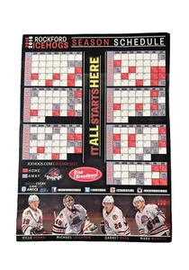 Rockford IceHogs 2015-16 Magnet Schedule SGA AHL Chicago Blackhawks - Picture 1 of 1