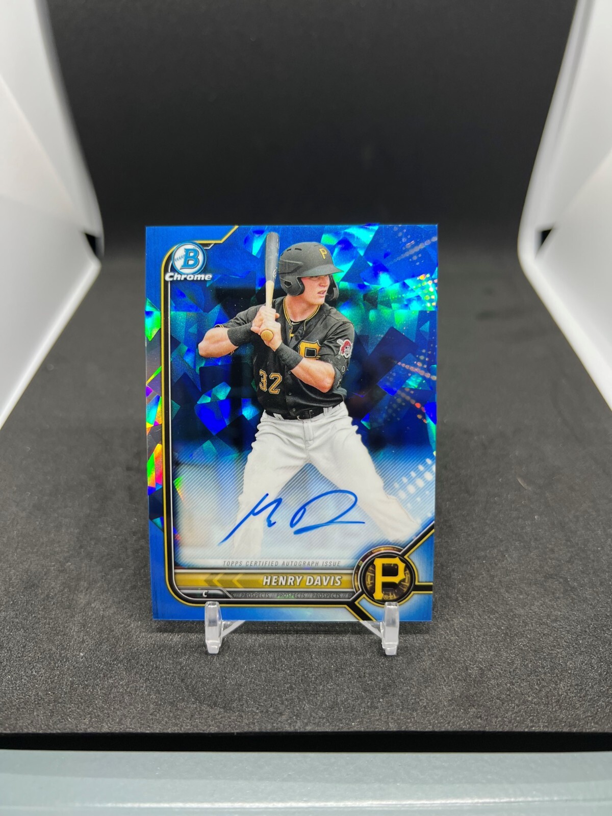 2022 Bowman Baseball Sapphire Henry Davis Prospect Base Auto - Pirates
