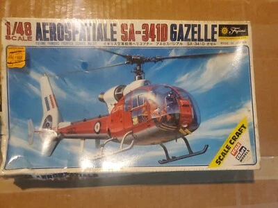 Sealed Aerospatiale SA-341D Gazelle by Fujimi in 1/48 scale Brand New Sealed  - Image 1 of 4