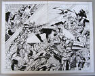 Shadowhawk/Vampirella #1 Page 20 & 21 DPS Kirk Van Wormer 1995 ORIGINAL ART