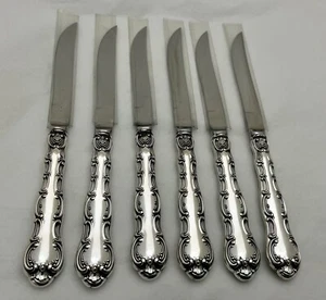 GORHAM STERLING STRASBOURG 6ER SET STEAKMESSER NO MONO ORIGINAL - Bild 1 von 9