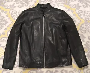 LN! Rag & Bone schwarze Archie Lammfell Leder Biker Jacke Größe S P SMALL $ 995 - Bild 1 von 4