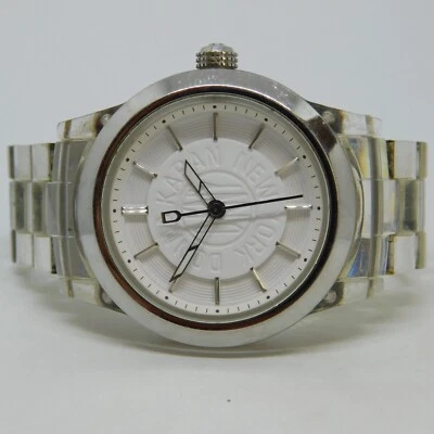 Reloj analógico de cuarzo de plástico transparente para mujer DKNY NY-4849 talla Batería Nueva 5 3/4" Foto 1 de 4