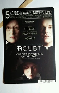 DOUBT STREEP HOFFMAN ADAMS VIOLA COVER ART MINI POSTER BACKER CARD (NOT A movie) - Picture 1 of 1