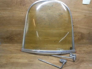 NOS WINDSHIELD WIND SCREEN PROTECTOR SHIELD W CLAMP HOLDER BRACKET SET FAST SHI - Picture 1 of 12