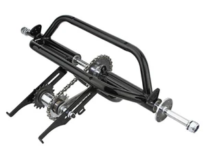 BLACK TRICYCLE CONVERSION KIT 5/8" AXLE HOLLOW HUB WHEELS for 12" or 16" BIKES - Picture 1 of 1