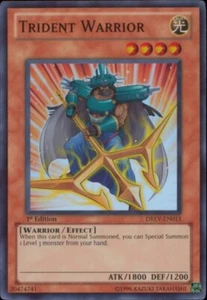 Trident Warrior [DREV-EN015] Super Rare Lightly Played Unlimited - Yugioh single - Picture 1 of 1