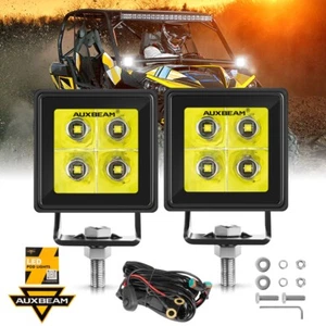 AUXBEAM 2" LED Work Light Bar Spot Pods Offroad Driving Lamps + Wiring ATV UTV - Picture 1 of 12