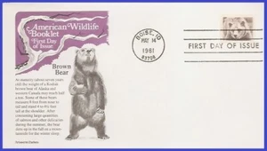 USA3 #1884 U/A ARISTOCRAT FDC   Brown bear - Picture 1 of 1