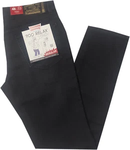 Jeans uomo CARRERA 700 elastic RELAX 46 48 50 52 54 56 58 60 62  Comfort nero - Picture 1 of 3