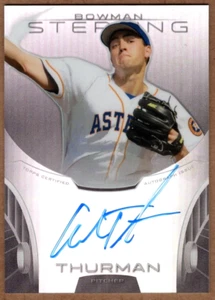ANDREW THURMAN - 2013 BOWMAN STERLING PROSPECTS REFRACTOR AUTOGRAPH RC /150 - Picture 1 of 2