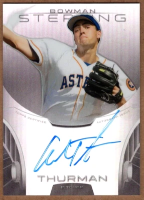 ANDREW THURMAN - 2013 BOWMAN STERLING PROSPECTS REFRACTOR AUTOGRAPH RC /150 - Image 1 of 2