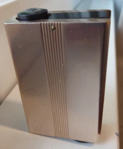 1950's VINTAGE BLACK SATIN ANGELIQUE PURSE PERFUME ATOMIZER LADY STERLING - Picture 1 of 16