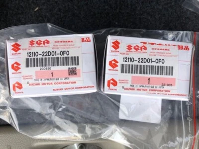 Rare SUZUKI RGV250Γ VJ22A Genuine Piston Set 12110-22D01-0F0 New 2 Pieces — 第 1/3 张图片